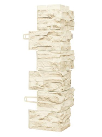 Угол фасадной панели «Royal Stone», скалистый камень Оттава