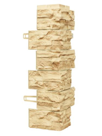 Угол фасадной панели «Royal Stone», скалистый камень Ричмонд