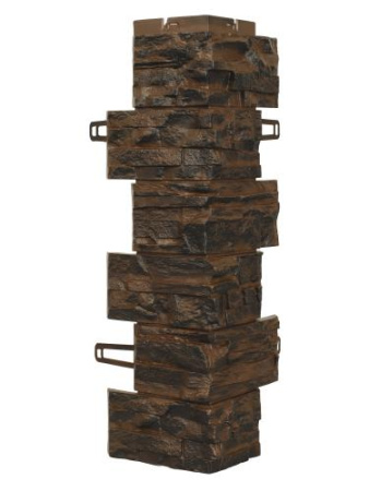 Угол фасадной панели «Royal Stone», скалистый камень Монреаль