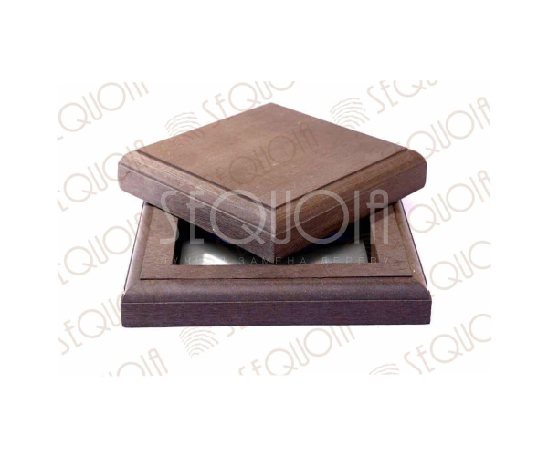 Комплект крышка\юбка для столба SEQUOIA BROWN