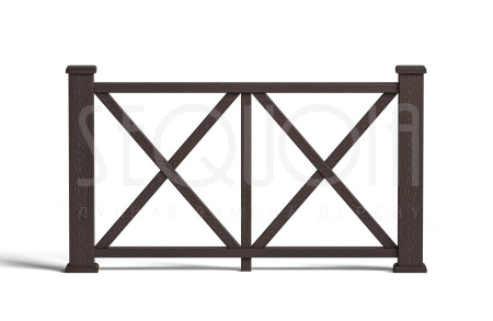 Комплект ограждения SEQUOIA «Эдинбург», brown