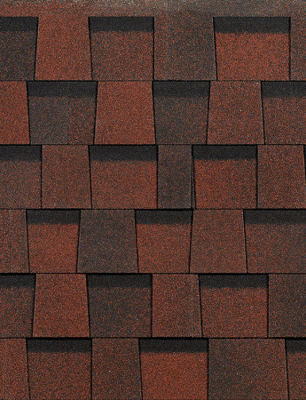 Ламинированная черепица Серия DRAGON STANDARD, красный