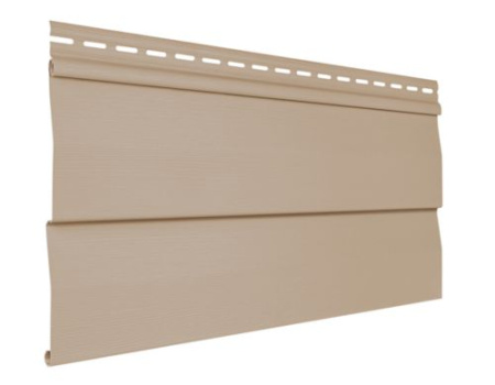 сайдинг виниловый под брус «Текос», кофе с молоком