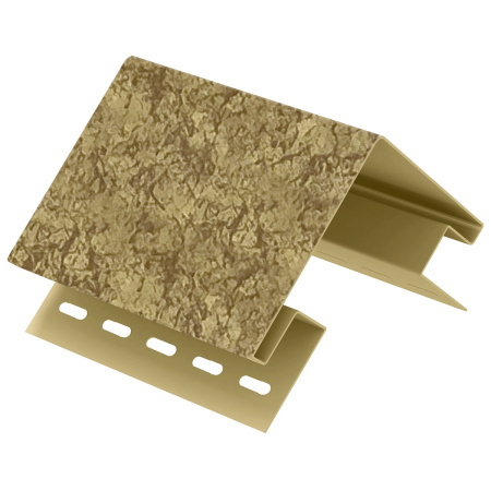 ДИКИЙ Наружный угол к сайдингу колл. СТОУН-ХАУС S-Lock серия ТАГАНАЙ (3,05 м) 5шт/уп