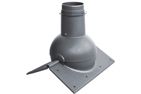 Коньковый элемент Krovent Pipe-Cone серый