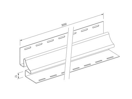 Угол внутренний SX-12 ДУБ ЗОЛОТОЙ, 3,025 м , MAX-3