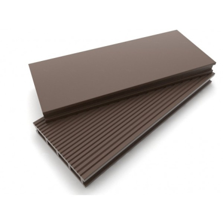 Террасная доска из ДПК (декинг) Dimdeck, Вельвет Коричневый, 6 метров