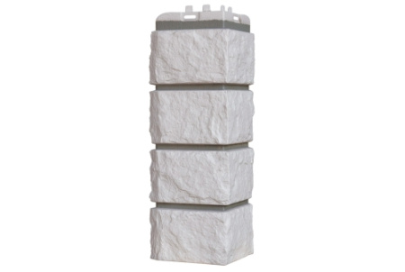 Угол Grand Line Колотый камень Design молочный со швом RAL 7006