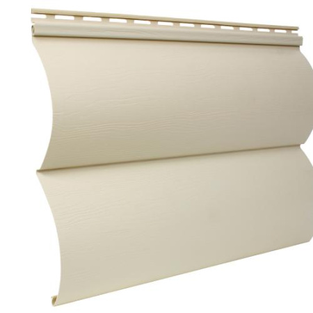 сайдинг виниловый двухпереломный «Blockhouse», бежевый