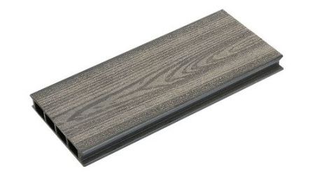 Террасная доска DOS EXCLUSIVE шовная, Темный шоколад с тиснением под дерево, 4 метра