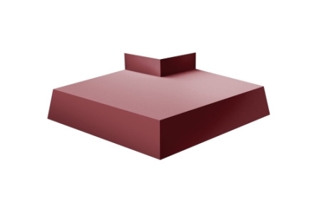 Угол отлива внешний 250 0,5 Atlas с пленкой RAL 3005 красное вино