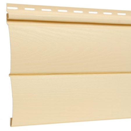 Блок Хаус виниловый «FineBer», кремовый