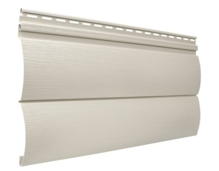 сайдинг под бревно «Текос», блок-хаус слоновая кость