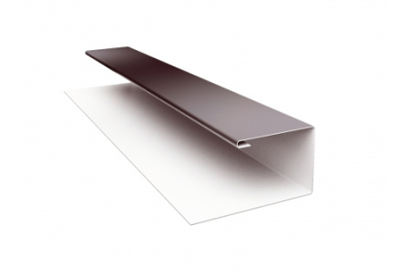 Планка П-образная (Блок-хаус, Экобрус) Grand Line 0,5 Quarzit с пленкой RAL 8017 шоколад