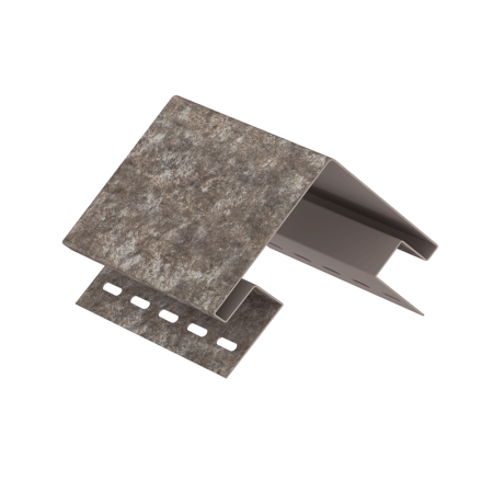 КОРИЧНЕВЫЙ Наружный угол к сайдингу колл. СТОУН-ХАУС серия КВАРЦИТ (3,05 м) 5шт/уп