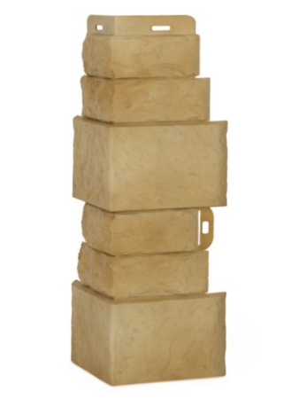 угол фасадной панели «Альта-Профиль», фасадная плитка травертин