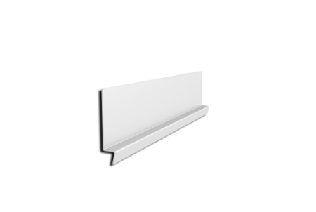 Стартовый профиль 2,5 м с порошковым покрытием, 1,2мм RAL 9003 сигнальный белый