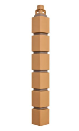 Угол малый для фасадной панели «Альта-Профиль», клинкер бежевый