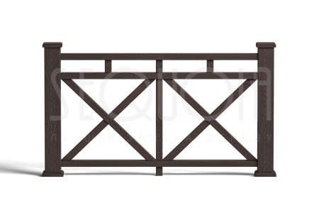 Комплект ограждения SEQUOIA «Бастион», nature