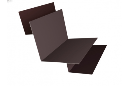 Угол внутренний сложный 90 0,5 Quarzit с пленкой RAL 8017 шоколад