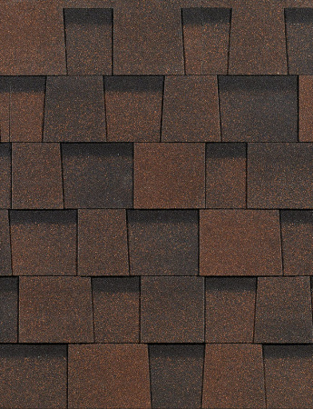 Ламинированная черепица Серия DRAGON STANDARD, тёмно-коричневый
