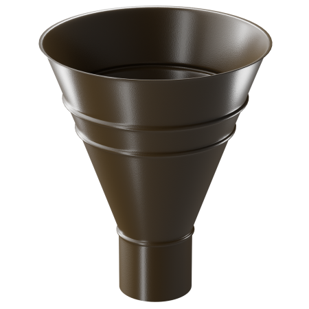 Воронка желоба STAL PREMIUM, каштан