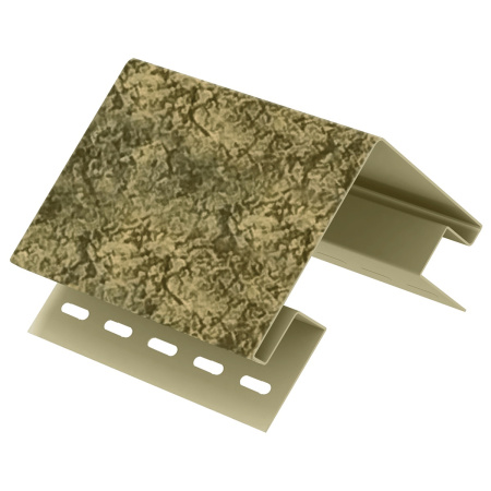 ВУЛКАНИЧЕСКИЙ Наружный угол к сайдингу колл. СТОУН-ХАУС S-Lock серия ТАГАНАЙ (3,05 м) 5шт/уп