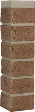 КЭМЕЛ Наружный угол к сайдингу колл. КИРПИЧ (3,05 м) 10шт/уп TECOS