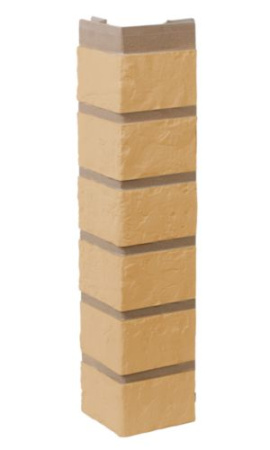 Угол фасадной панели «Альта-Профиль», кирпич жёлтый