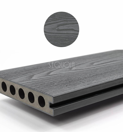 Доска террасная SEQUOIA Premium co-extrusion SILVER GRAY 143x23x3000мм