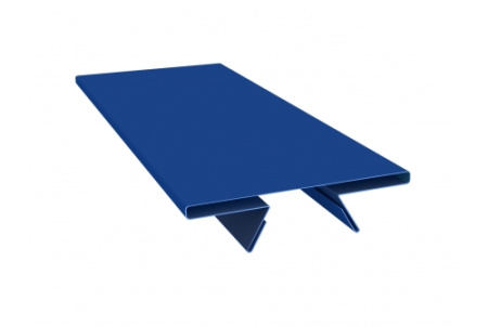 Планка стыковочная составная верхняя 0,5 Satin с пленкой RAL 5005 сигнальный синий