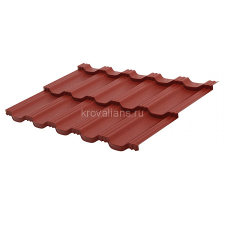 Металлическая модульная черепица профиль Гётеборг  1205х780 мм GreenCoat Mica BT 0,5мм  RAL3009 Matt