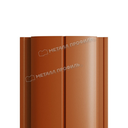 Штакетник металлический МЕТАЛЛ ПРОФИЛЬ ELLIPSE-T 19х126 (PURETAN-20-RR750-0.5)