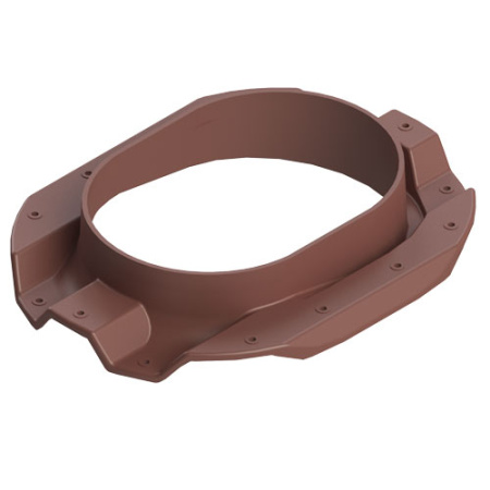 Аэратор кровельный TP-88/С | Кровельный вентиль для кровли из профнастила С-21 красный