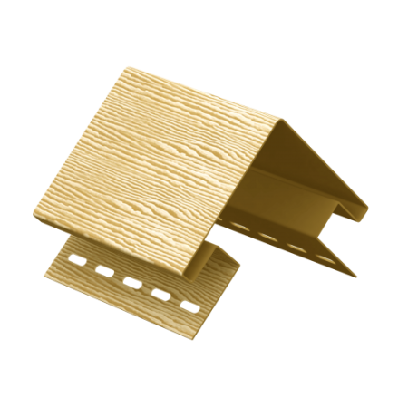 ЗОЛОТОЙ Наружный угол к сайдингу колл. ТИМБЕР-БЛОК серия ДУБ (3,05 м) 5шт/уп