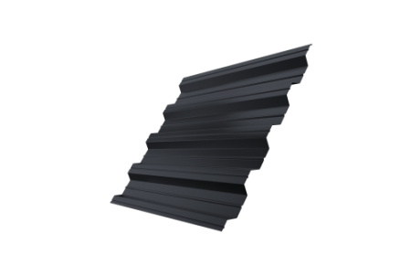 Профнастил HC44R Grand Line 0,5 Rooftop Matte RAL 7024 мокрый асфальт