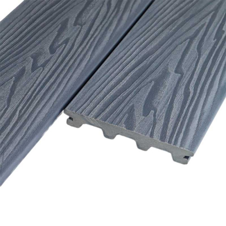 Террасная доска TERRADECK ARAGON тиснение под дерево 150*20*3000м, серый