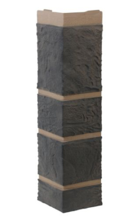 Угол фасадной панели «Альта-Профиль», камень серый