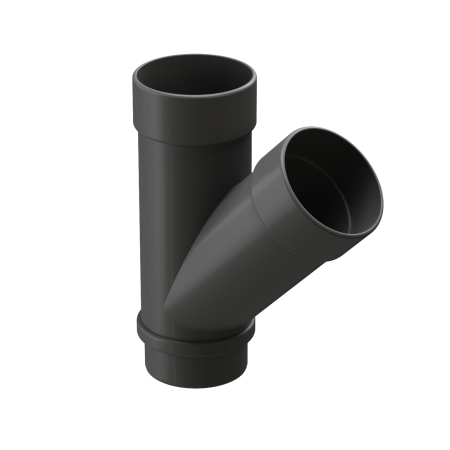 Тройник 45˚ LUX, графит