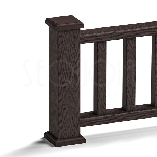 Комплект крышка\юбка для столба SEQUOIA BROWN