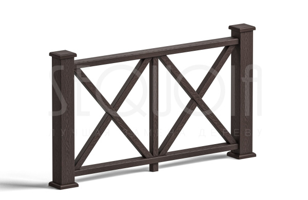 Комплект ограждения SEQUOIA «Эдинбург»,black