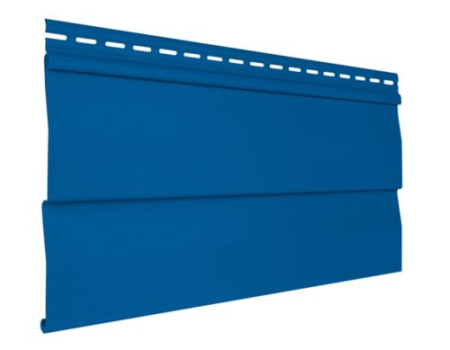 сайдинг виниловый под брус «Текос», сапфир