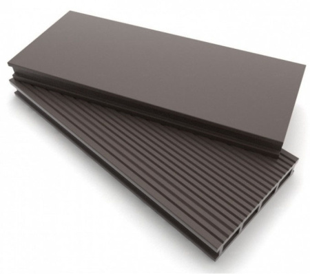 Террасная доска из ДПК (декинг) Dimdeck, Вельвет (брашированная) Арабика, 6 метров