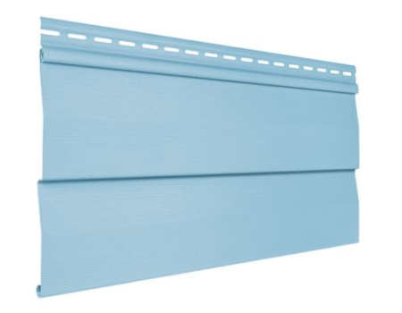 сайдинг виниловый под брус «Текос», голубой