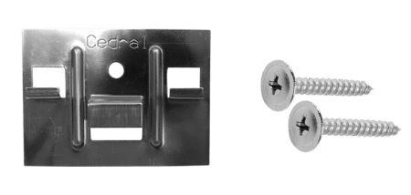 Кляммер + саморез для крепления доски Cedral Click 250 шт./кор. 4043370 (Бельгия)