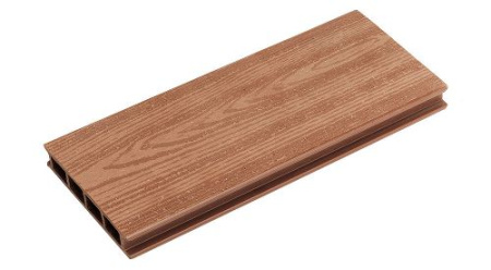 Террасная доска DOS EXCLUSIVE шовная, Терракот, с тиснением под дерево, 4 метра