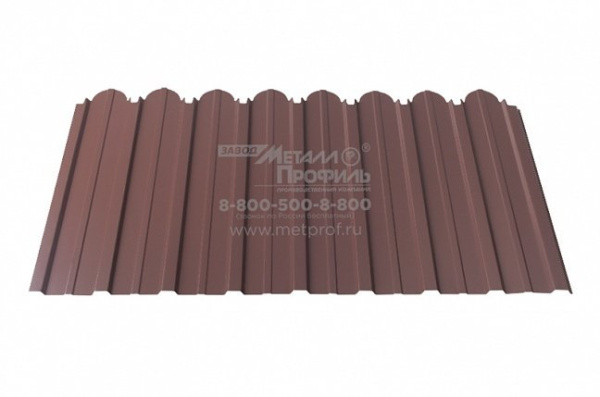 Заборы из европрофиля «ЕвроПрофиль фигурный», покрытие neomatt