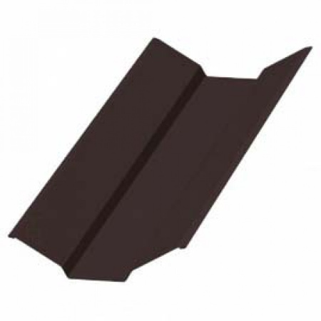 Планка ендовы верхняя (76*76), PURMAN 0.5мм RAL 8017 2м