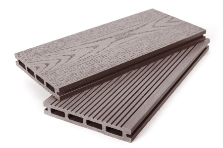 Террасная доска ДПК Grand Line 140мм вельвет и тиснение под дерево Шоколад 3м