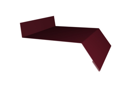 Отлив оцинкованный 100 мм RAL 7024 красное вино 2м